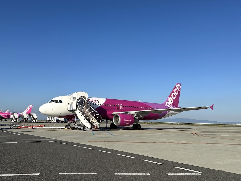 ピーチアビエーション搭乗記：関空発、台北桃園国際空港行き