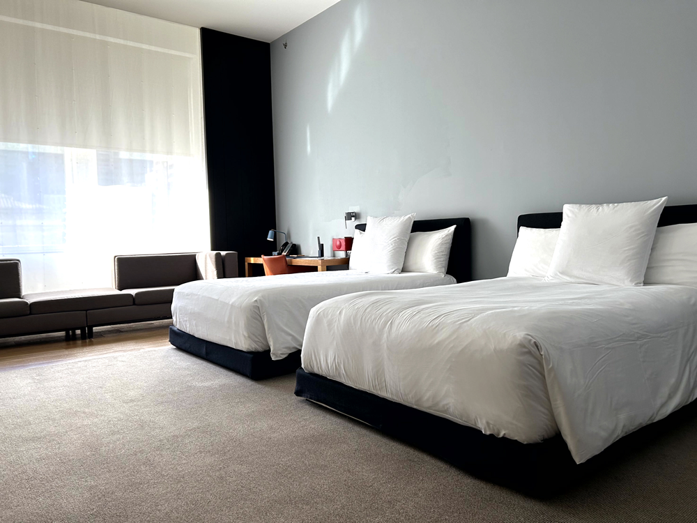 ニューヨークのホテル「Andaz 5th Avenue」のシティビュー デラックス 2ダブル