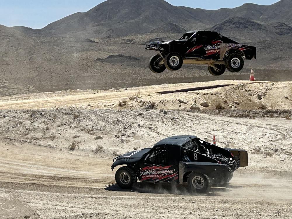 ラスベガスでの砂煙舞う本格オフロードレーシングマシン体験記。ジャンプ台にも挑戦。