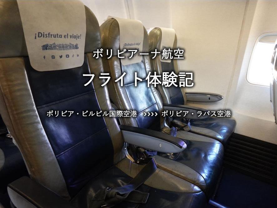 ボリビアーナ航空搭乗記：ボリビア・ビルビル国際空港発、ボリビア・ラパス空港行き