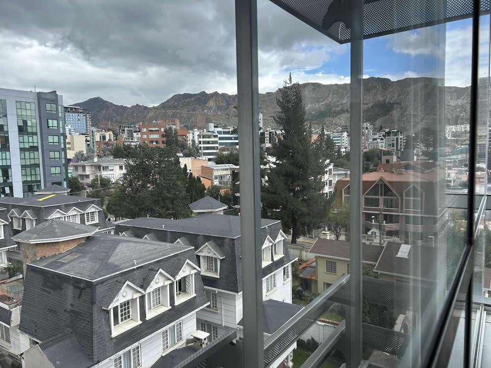 ベランダからの風景写真