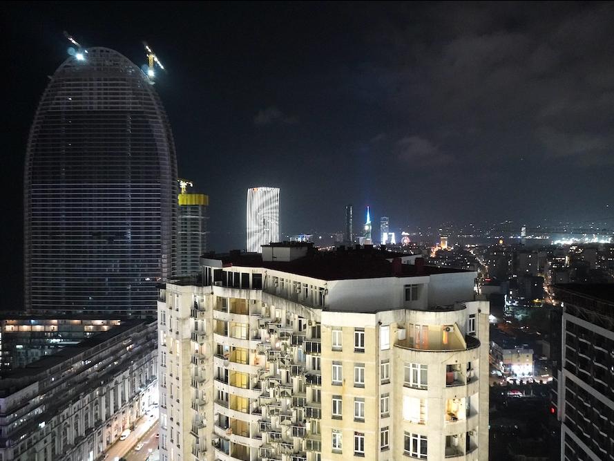 ベランダからの風景写真